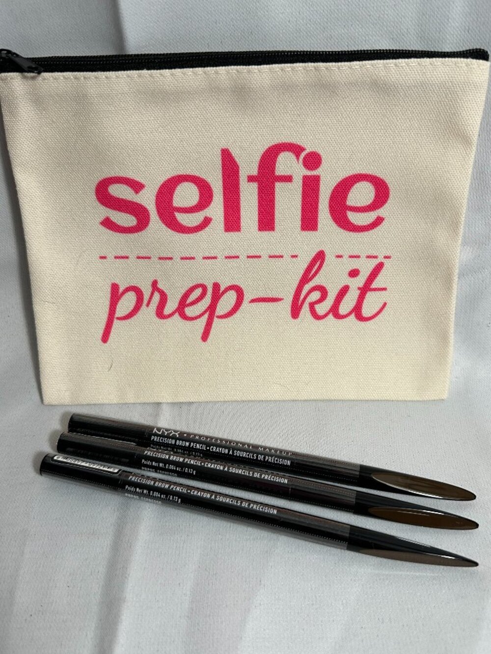 Lot/3 NYX Precision Brow Pencils ESPRESSO 05 + Makeup Pouch!